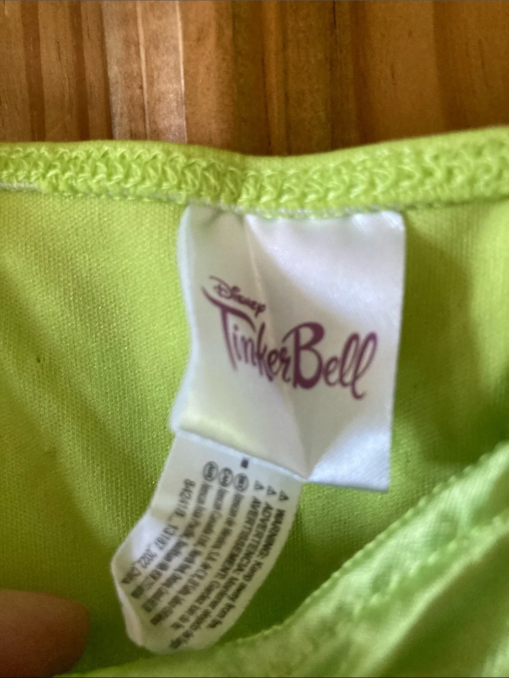 Girls Disney Tinkerbell green dress and wings dress costume size 8-10 - Picture 2 of 8